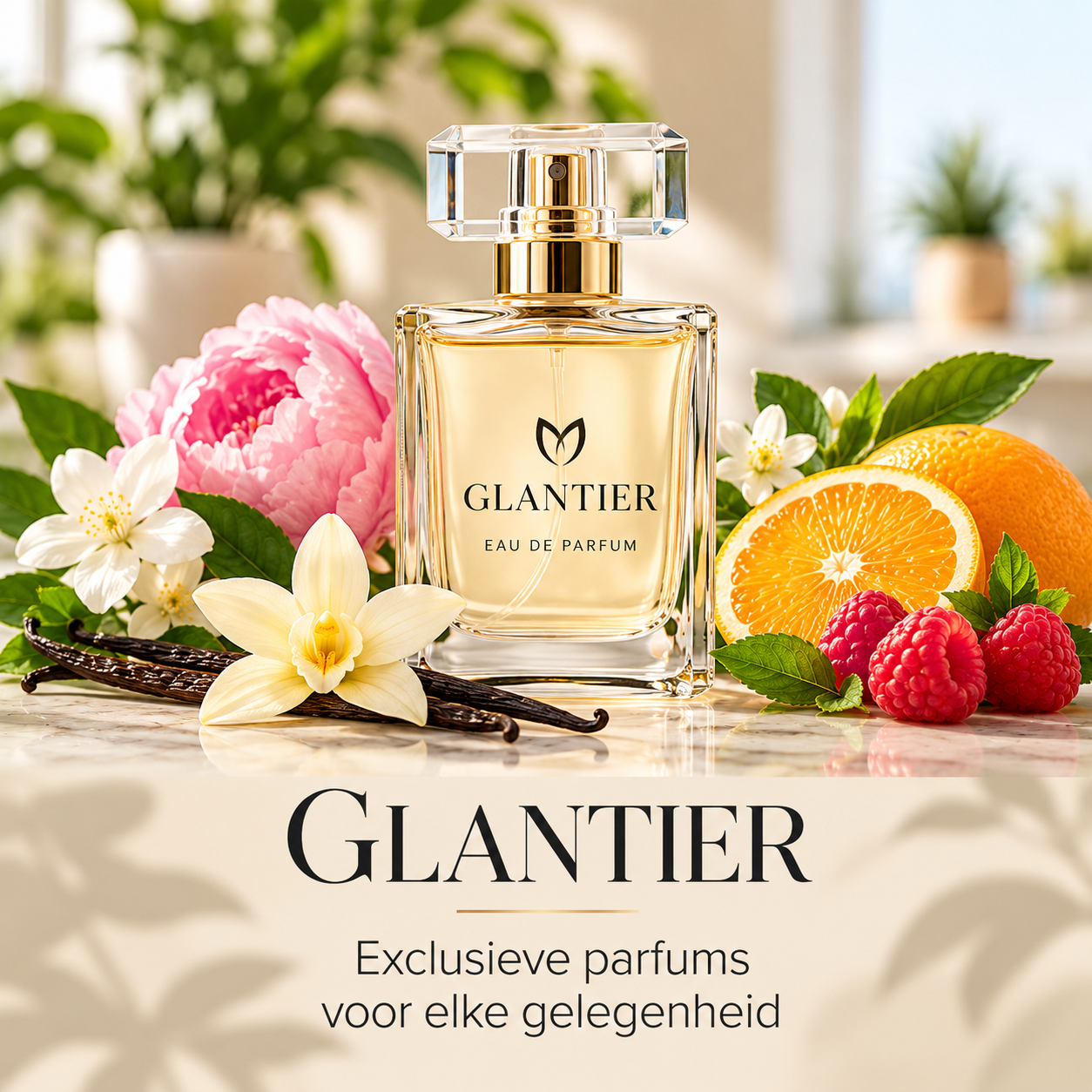 Luxe Glantier parfum met botanische accenten